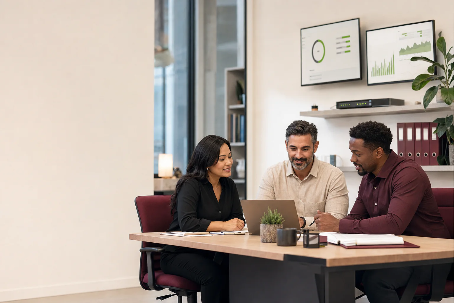 A small business team relying on its public technology