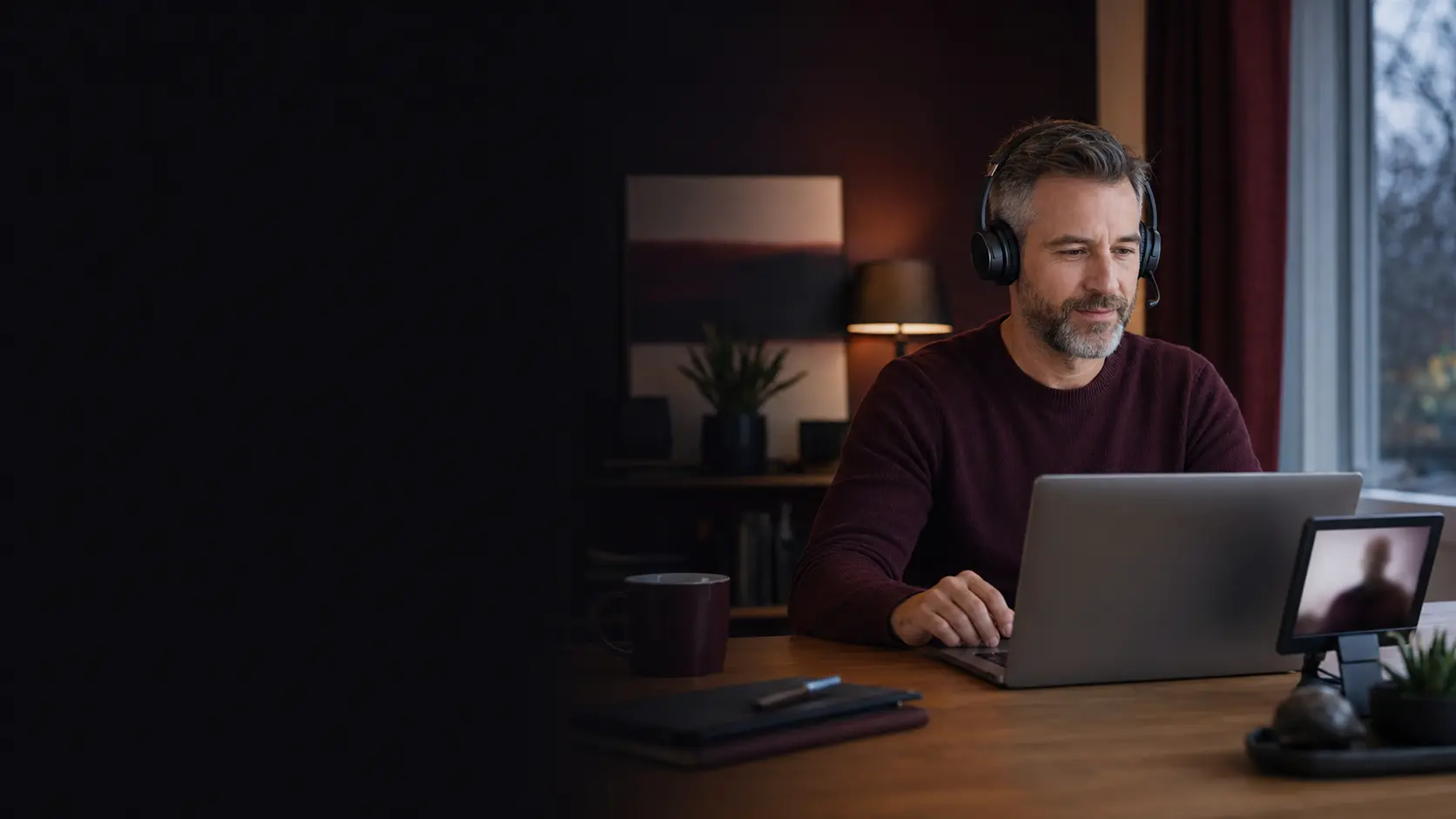 A client remaining present during a guided remote support session